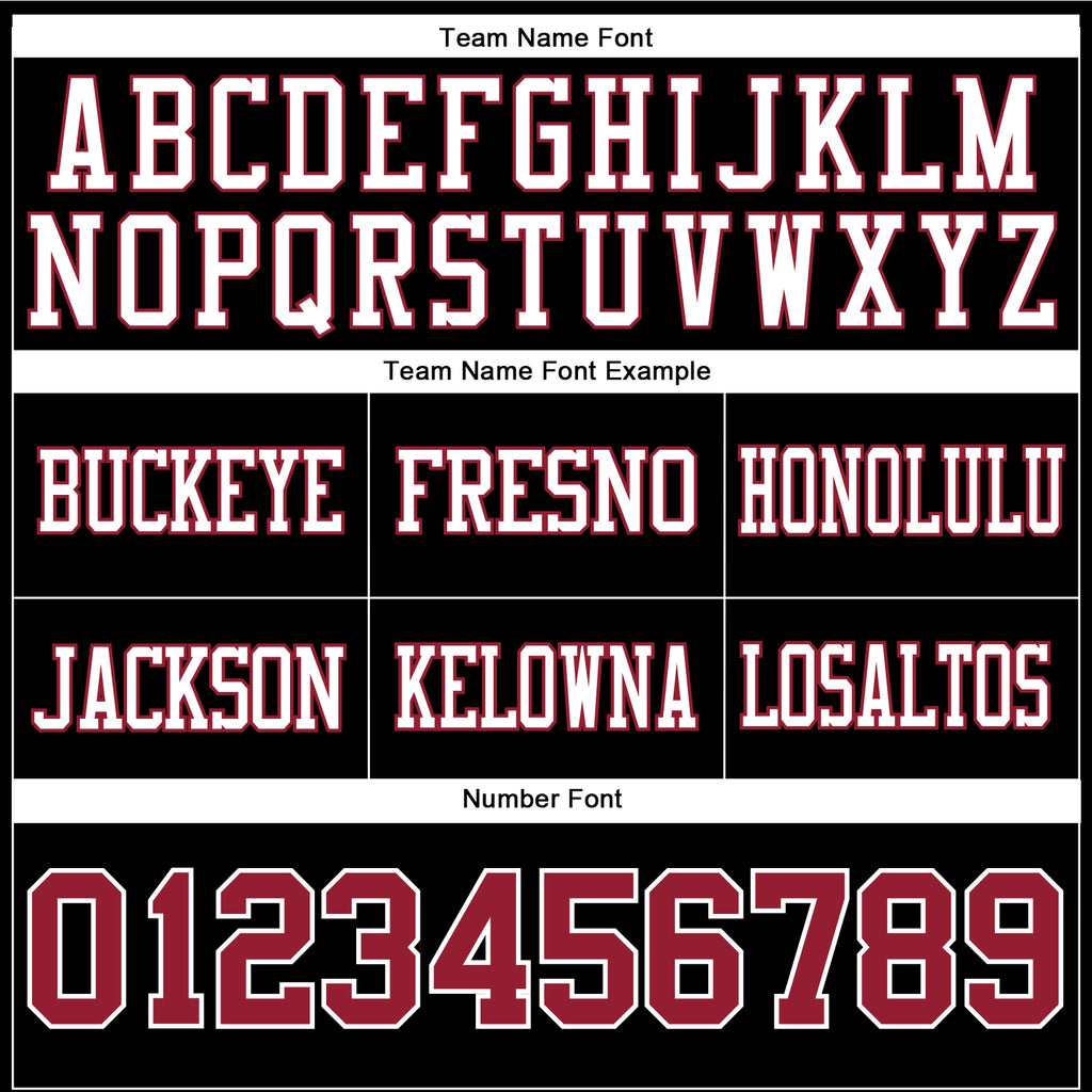 Custom Black Cardinal-White Authentic Football Jersey