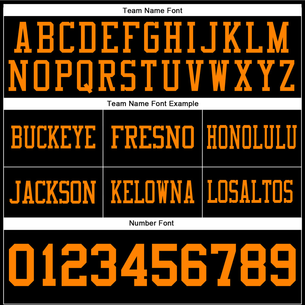 Custom Black Bay Orange Authentic Football Jersey