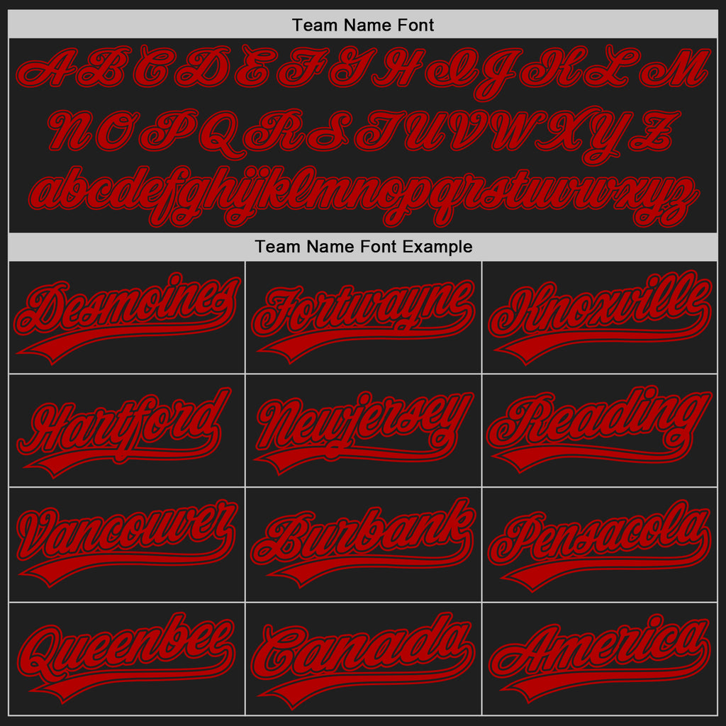 Custom Stitched Black Red Baseball Pullover Sweatshirt Hoodie