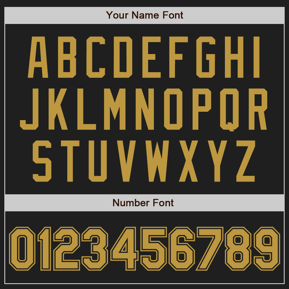 Custom Stitched Black Old Gold Baseball Pullover Sweatshirt Hoodie