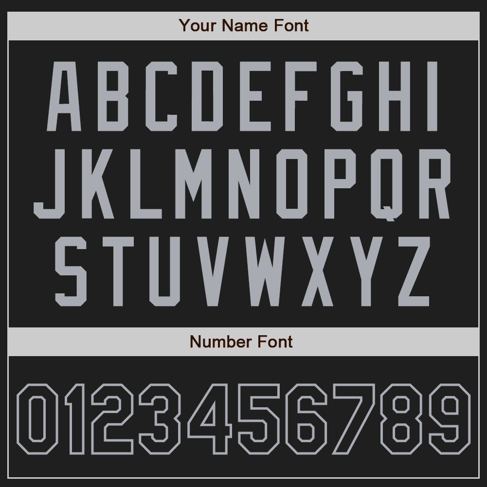 Custom Stitched Black Gray Baseball Pullover Sweatshirt Hoodie