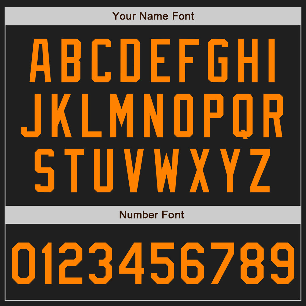 Custom Stitched Black Bay Orange Baseball Pullover Sweatshirt Hoodie