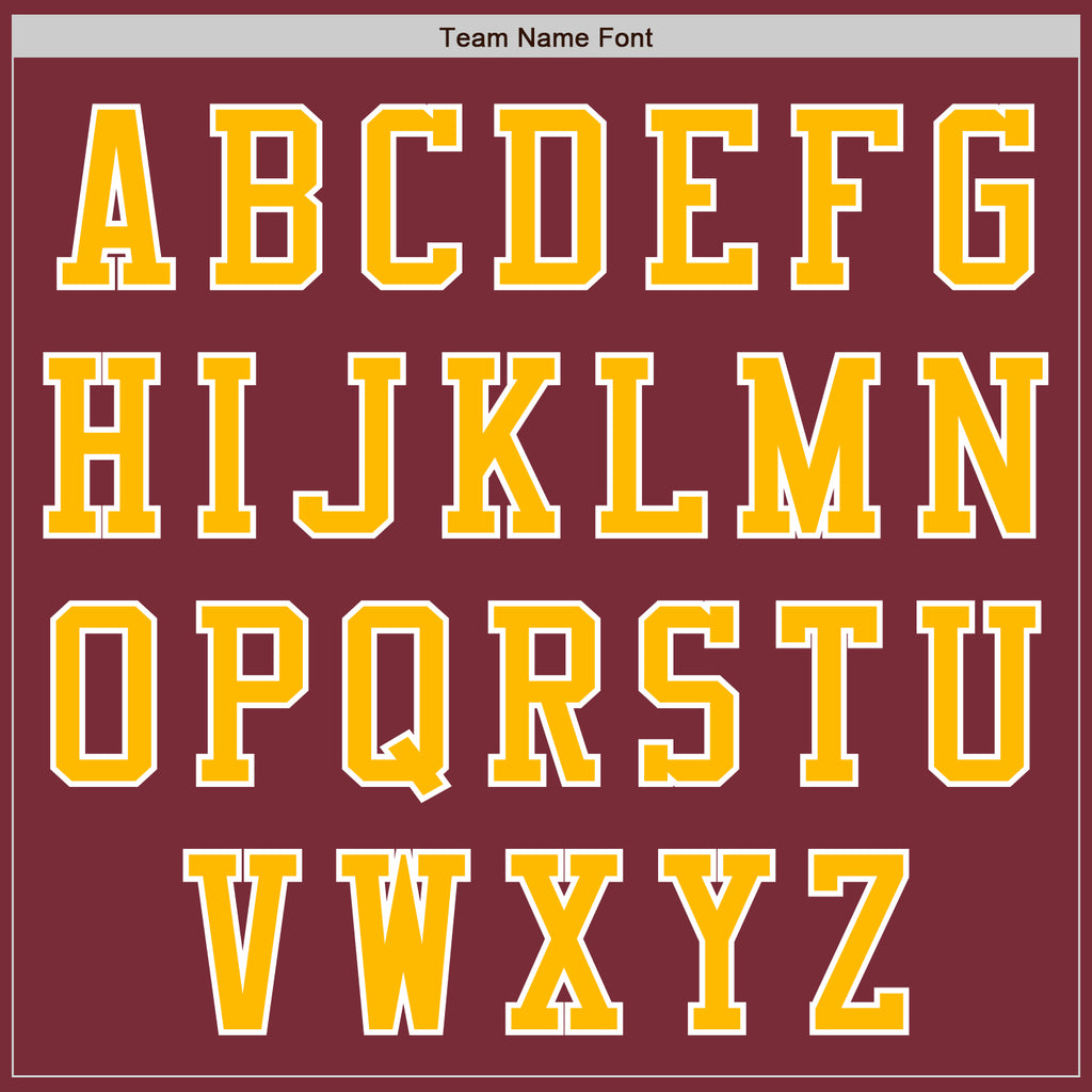 Custom Burgundy Gold-White Authentic Baseball Jersey