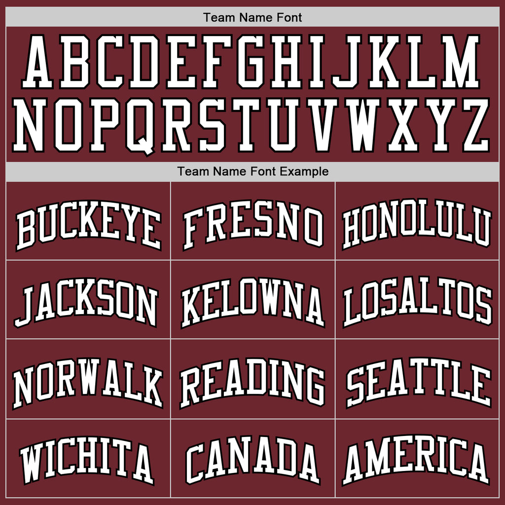 Custom Burgundy White-Black Authentic Basketball Jersey