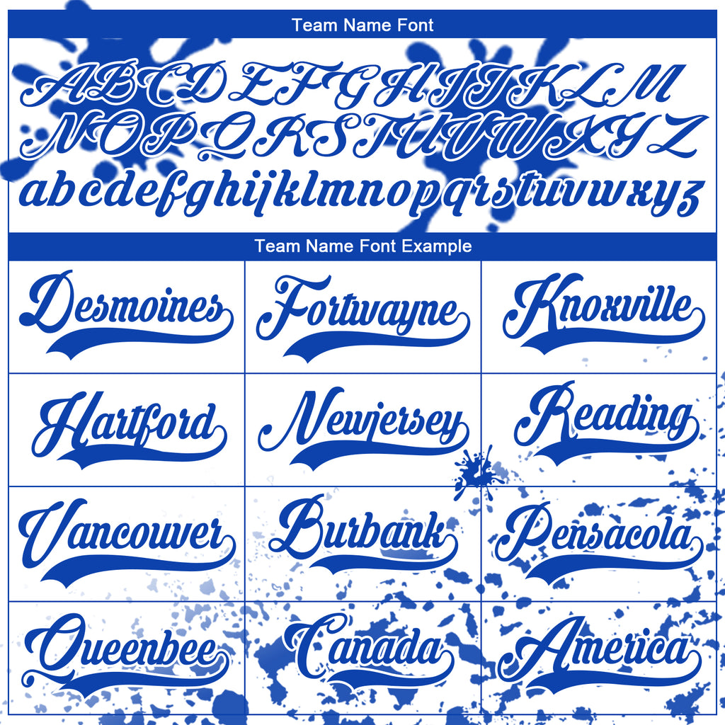 Custom Camo Thunder Blue-White Splash Hockey Lace Neck Jersey