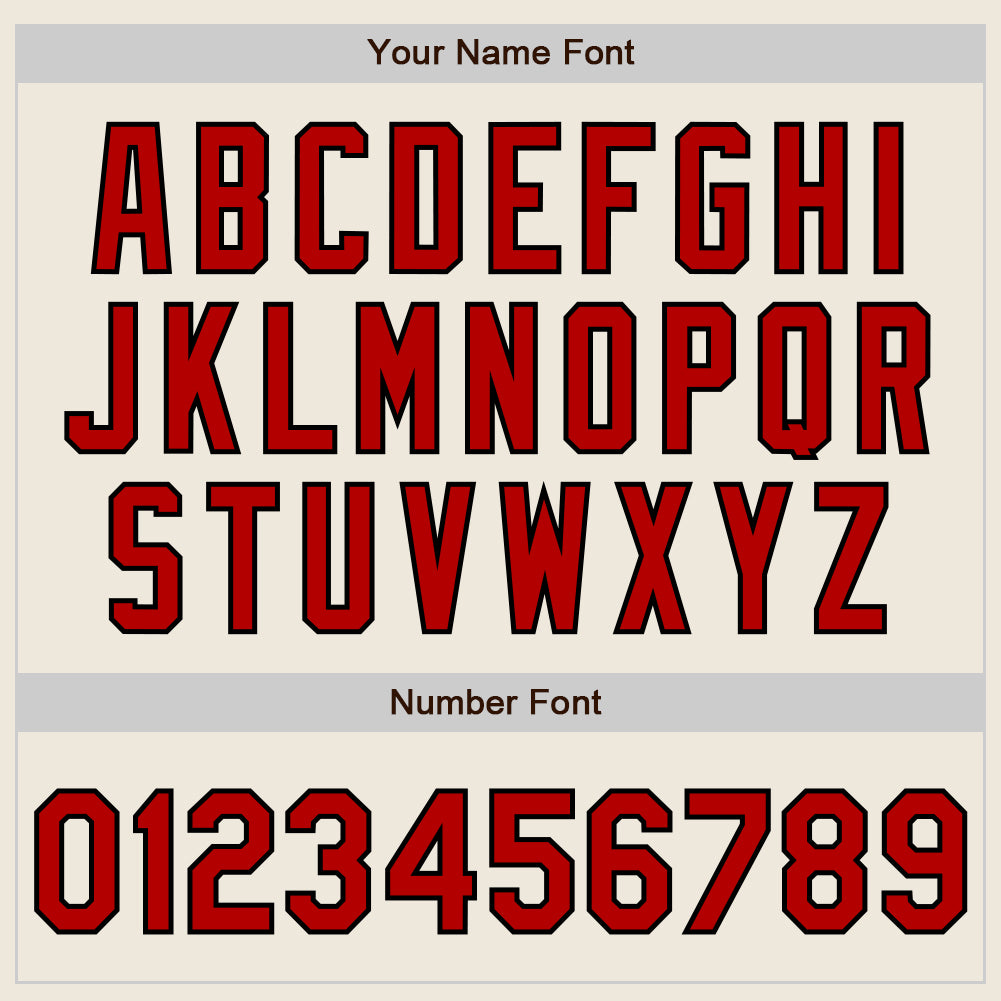 Custom Stitched Cream Red-Black Baseball Pullover Sweatshirt Hoodie