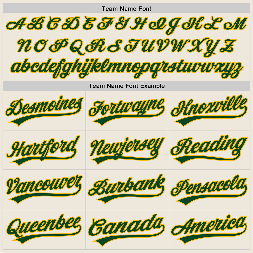 Custom Stitched Cream Green-Gold Baseball Pullover Sweatshirt Hoodie