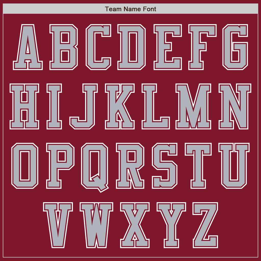 Custom Crimson Gray-White Authentic Baseball Jersey