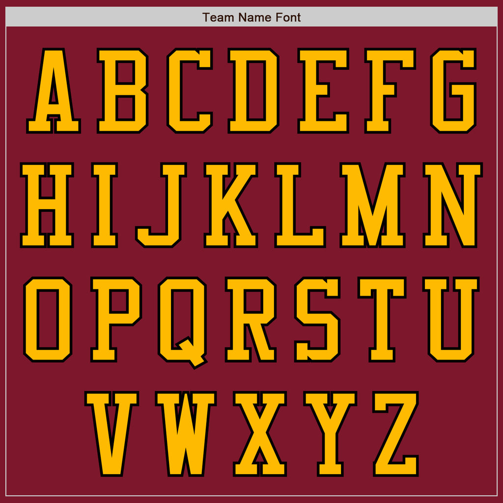 Custom Crimson Black-Gold Authentic Baseball Jersey