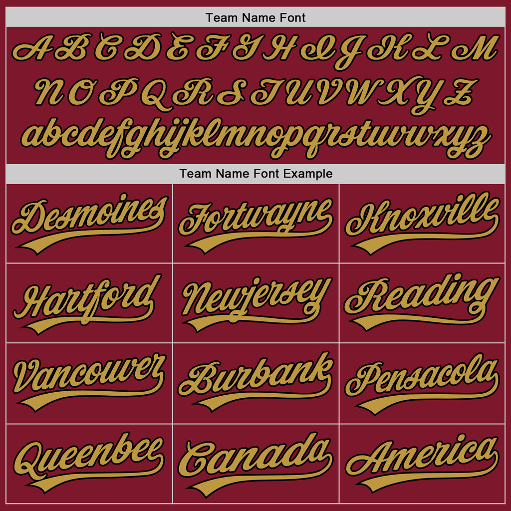 Custom Stitched Crimson Black-Old Gold Baseball Pullover Sweatshirt Hoodie