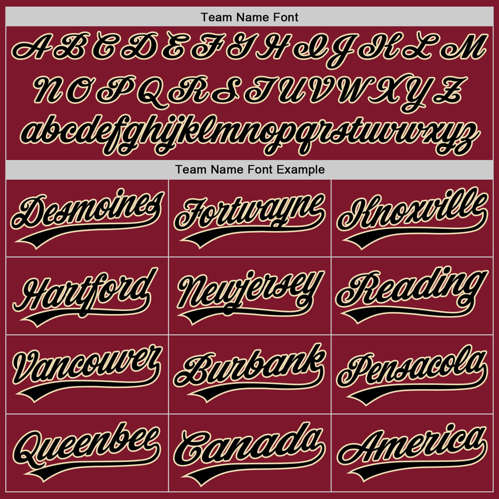 Custom Stitched Crimson Black-Cream Baseball Pullover Sweatshirt Hoodie