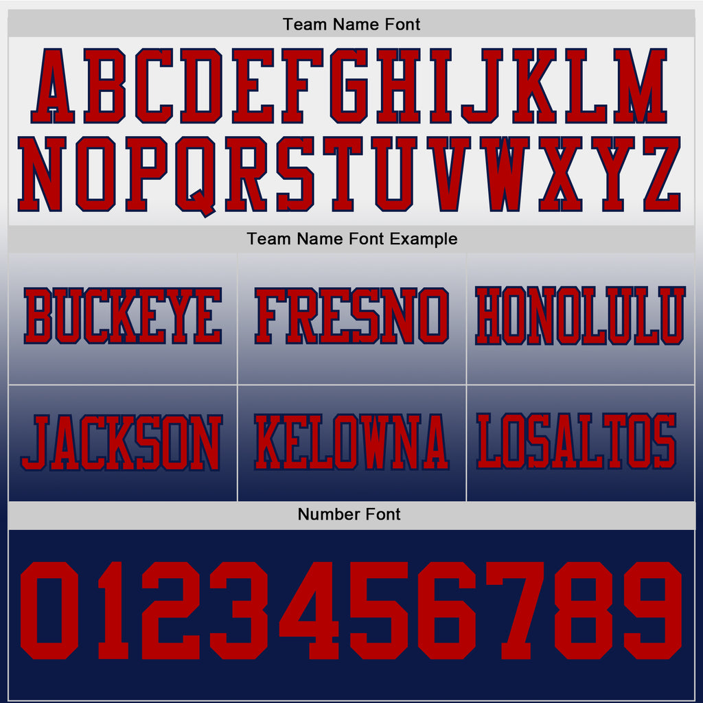 Custom White Red-Navy Mesh Authentic Fade Fashion Football Jersey
