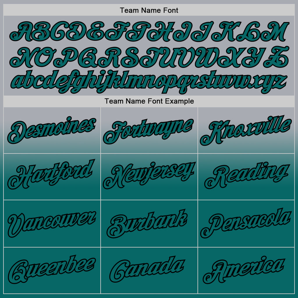 Custom Stitched Gray Teal-Black Fade Fashion Sports Pullover Sweatshirt Hoodie