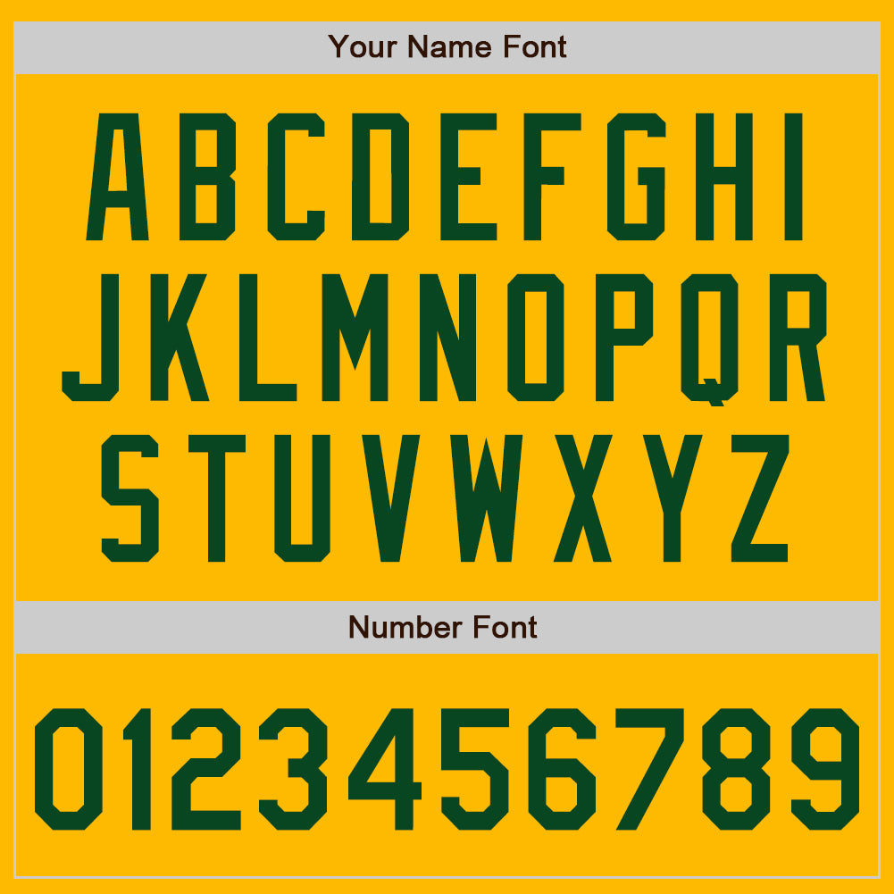 Custom Gold Green Authentic Baseball Jersey