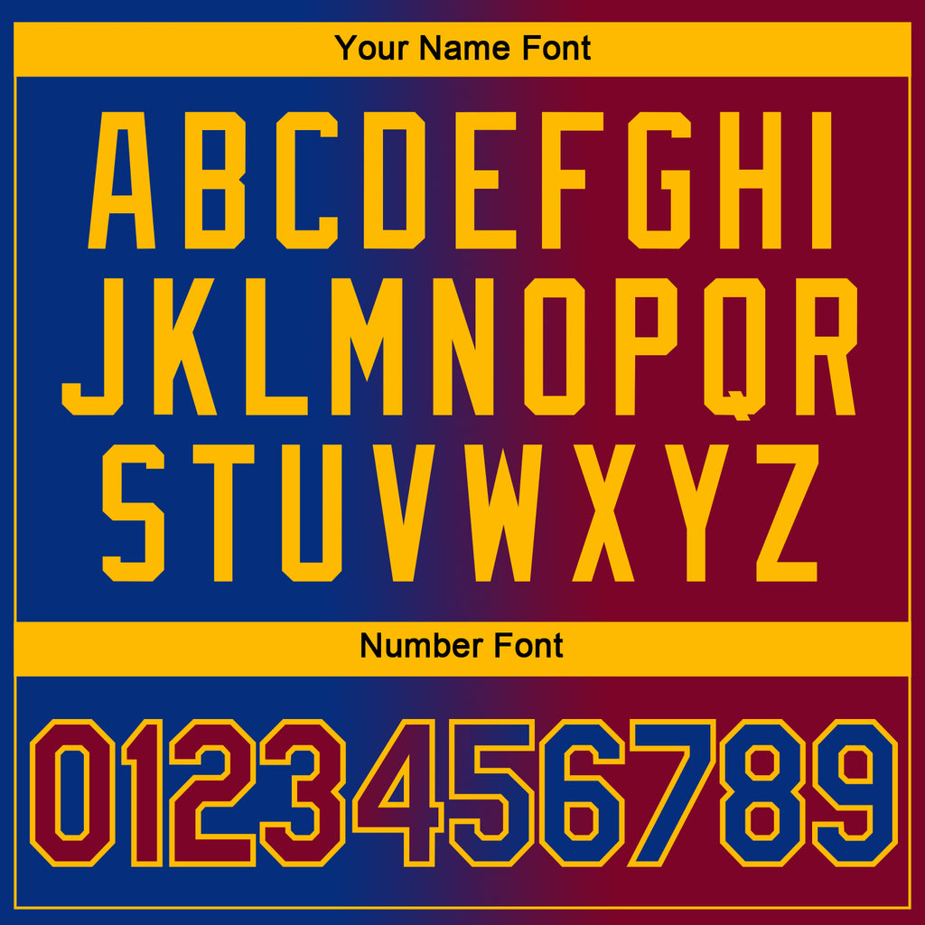 Custom Royal Maroon-Gold Gradient Fashion Performance T-Shirt