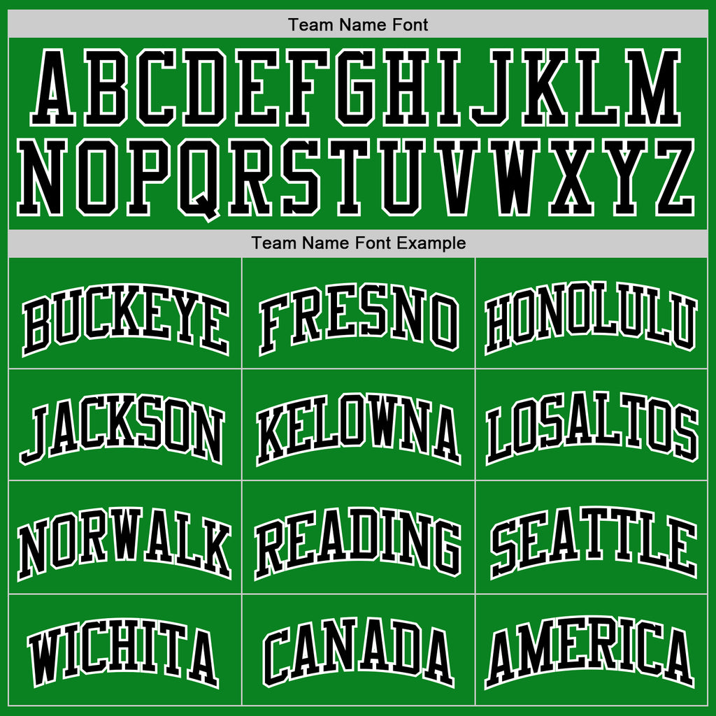 Custom Grass Green Black-White Authentic Basketball Jersey