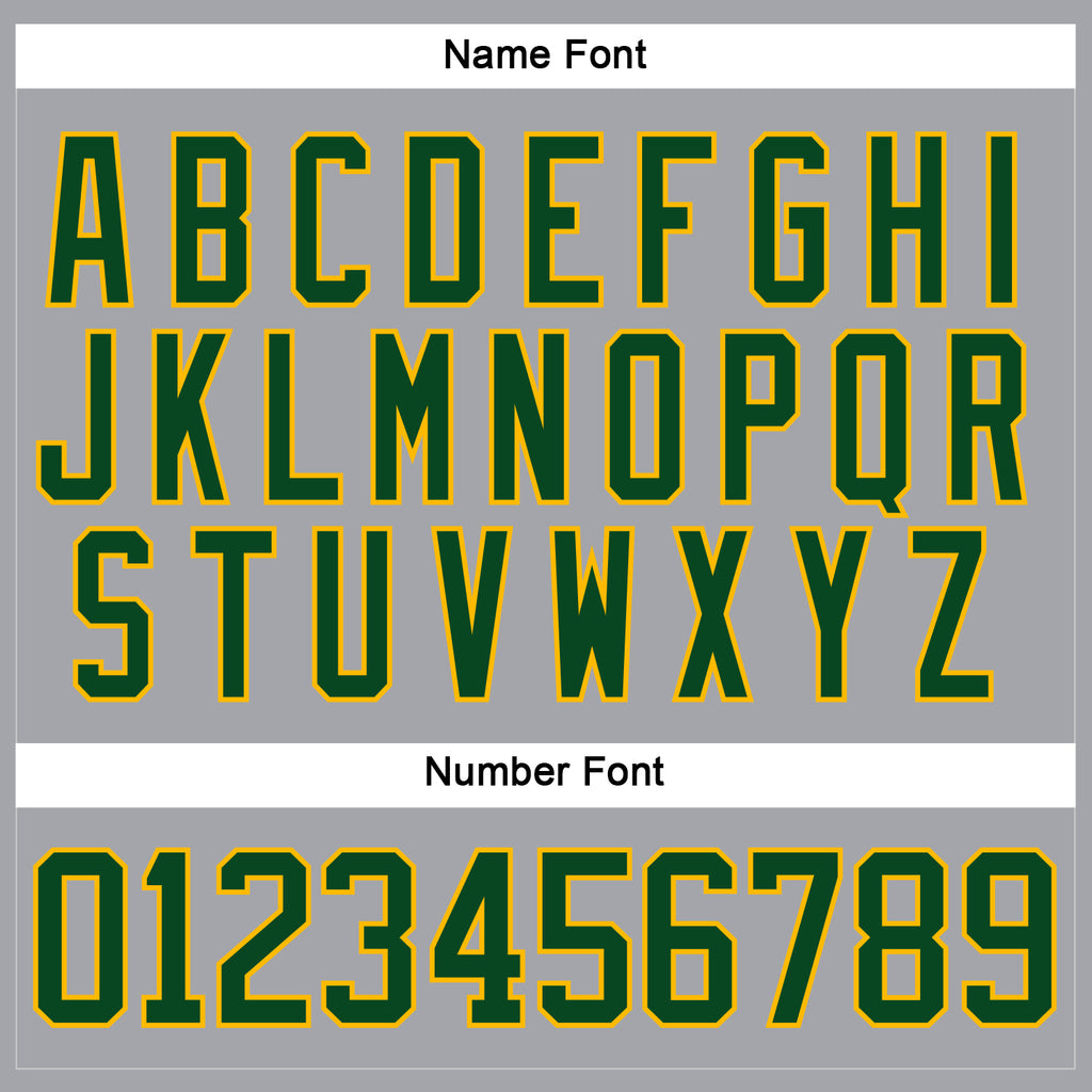 Custom Gray Green-Gold Hockey Lace Neck Jersey