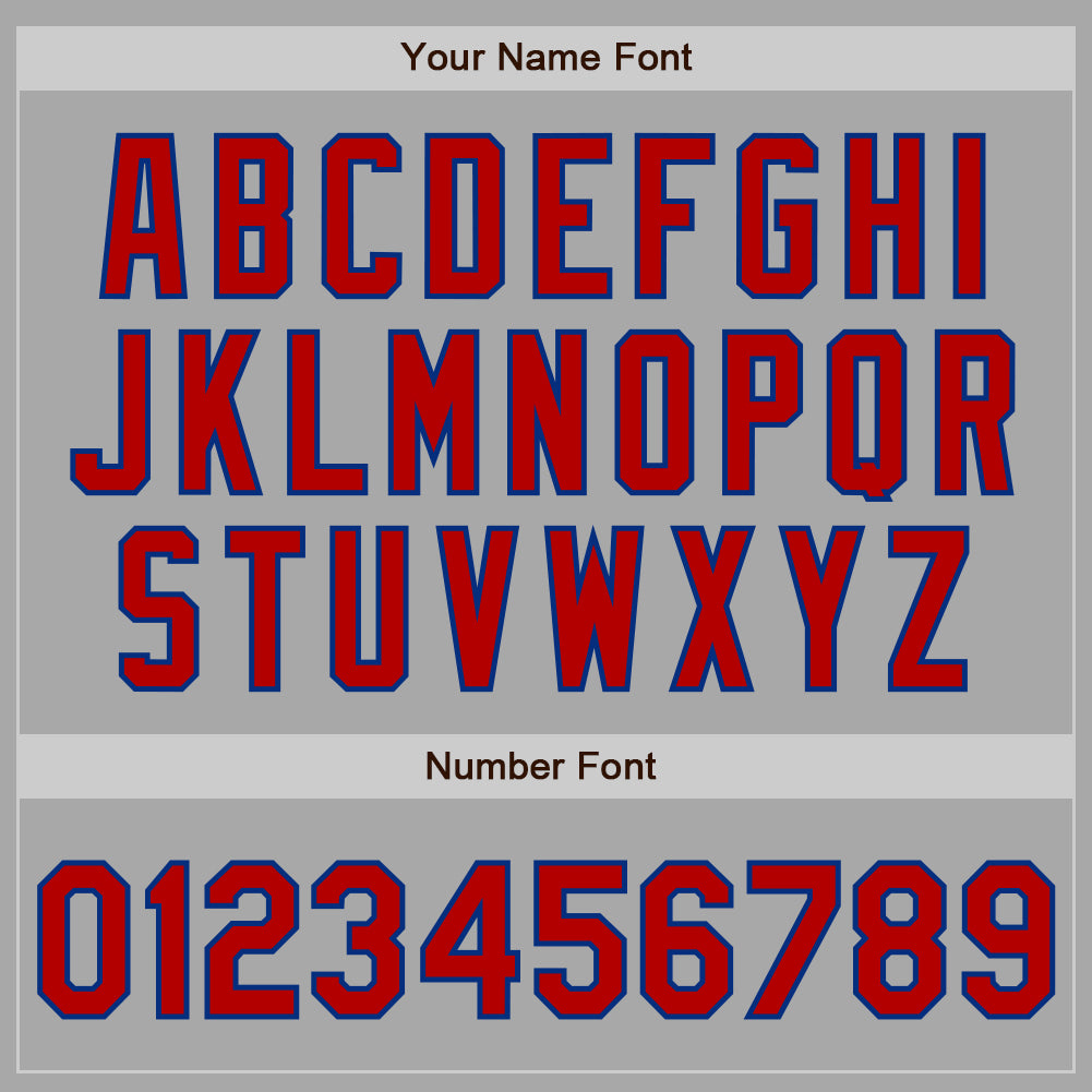 Custom Stitched Gray Red-Royal Baseball Pullover Sweatshirt Hoodie