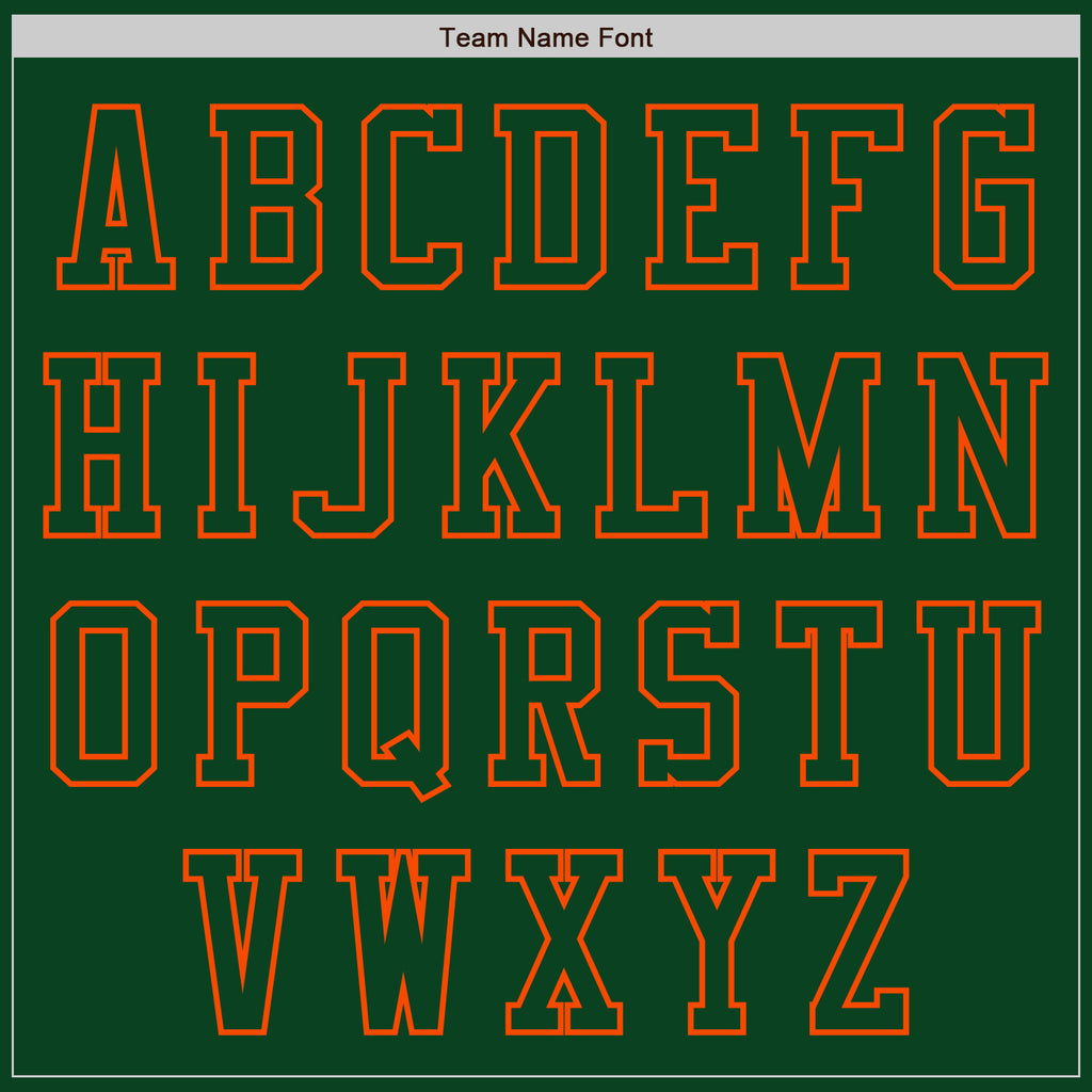 Custom Green Orange Authentic Baseball Jersey