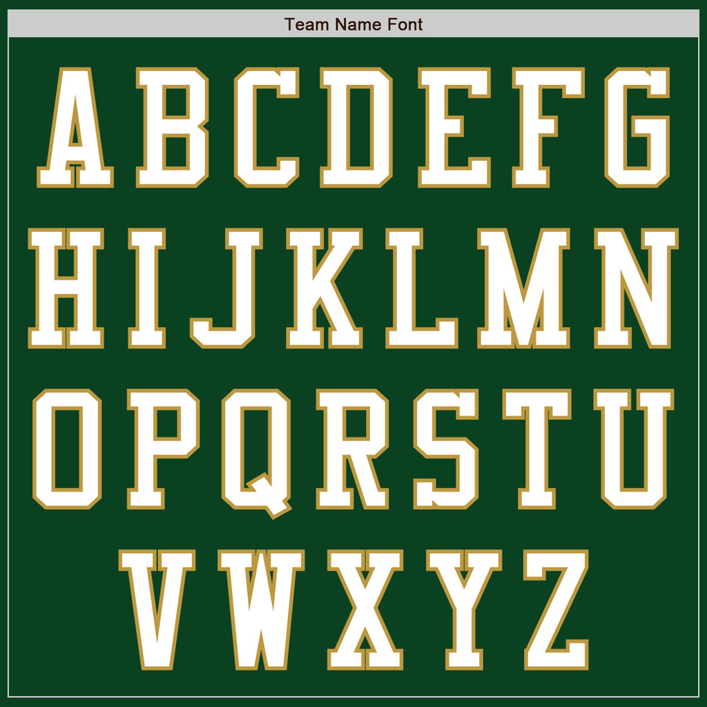 Custom Green White-Old Gold Authentic Baseball Jersey