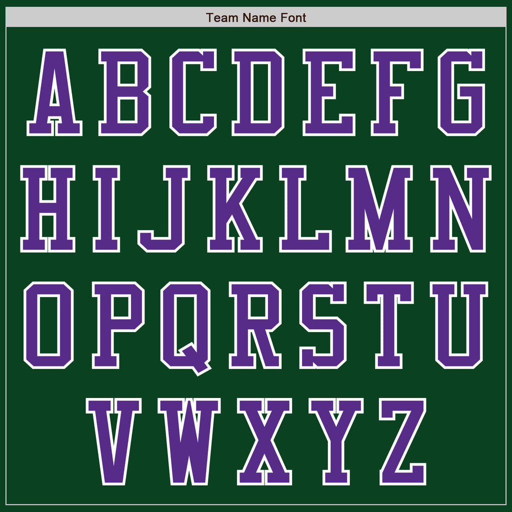 Custom Green Purple-White Authentic Baseball Jersey