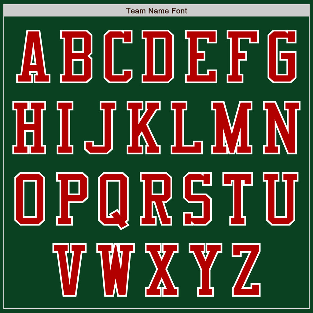 Custom Green Red-White Authentic Baseball Jersey