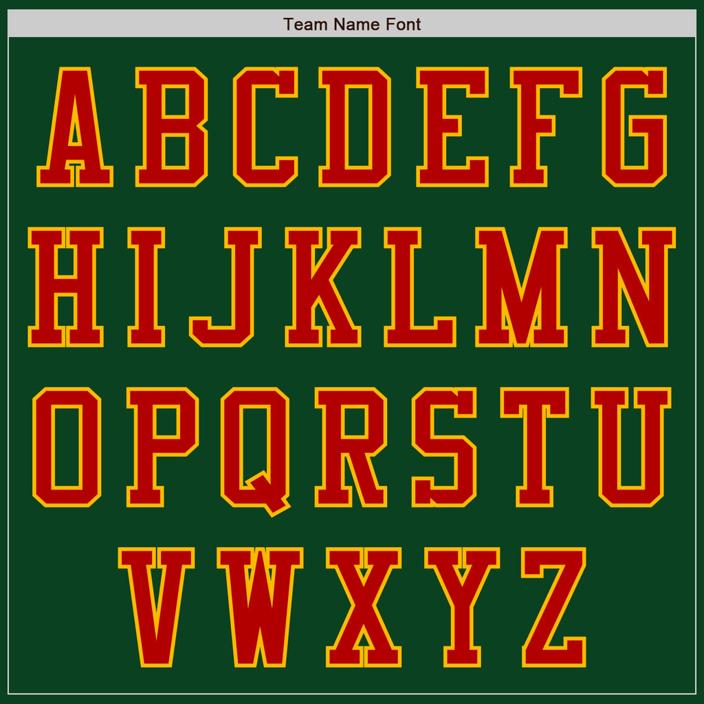 Custom Green Red-Gold Authentic Baseball Jersey