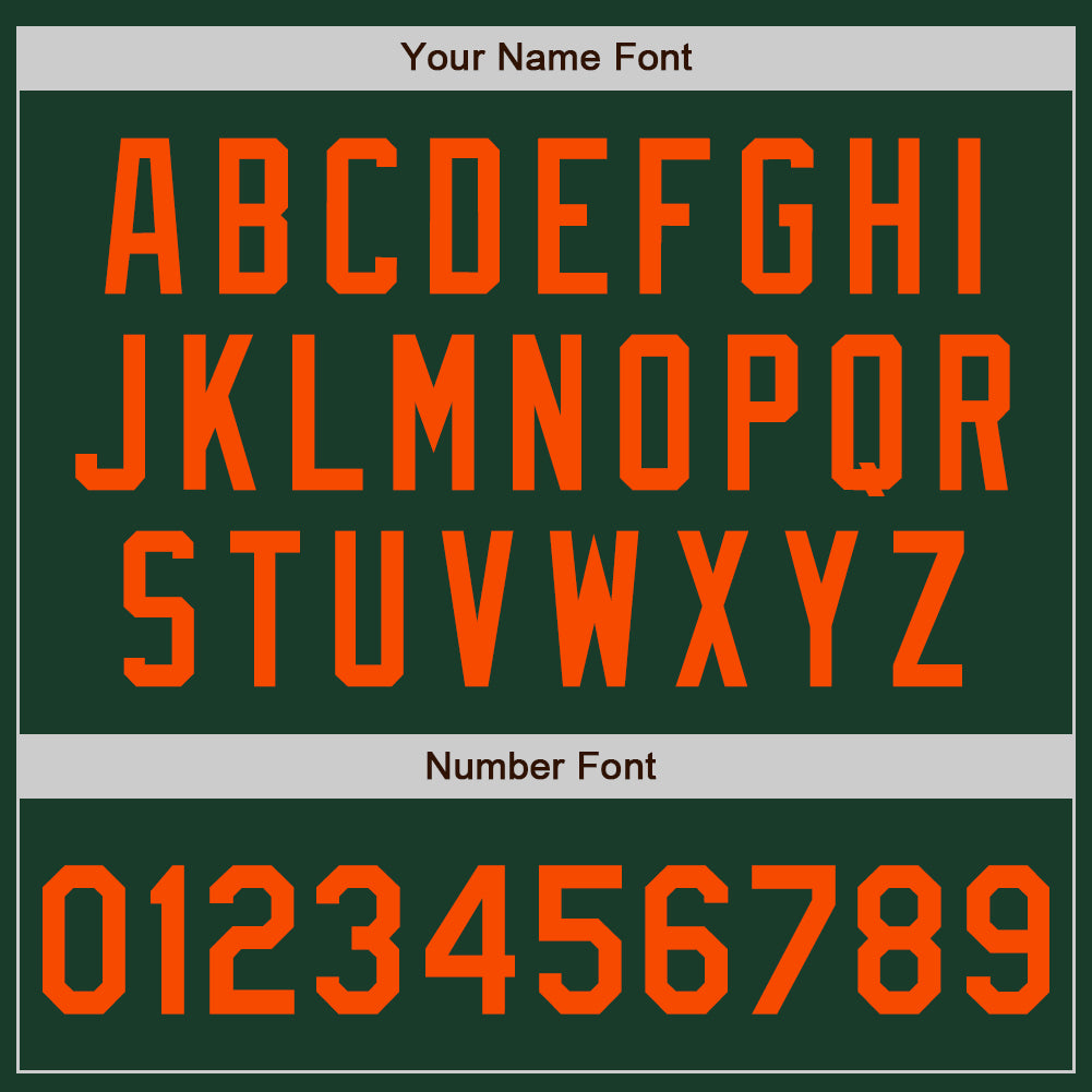 Custom Green Orange Authentic Baseball Jersey