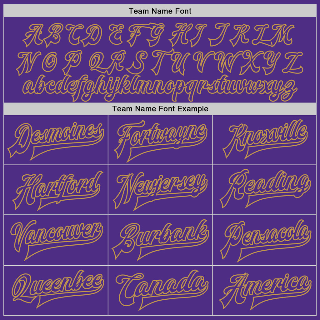 Custom Purple Cream-Old Gold Bomber Full-Snap Varsity Letterman Two Tone Jacket