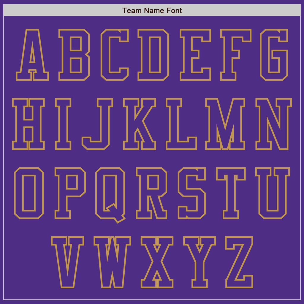 Custom Purple Old Gold Bomber Varsity Letterman Zipper Jacket