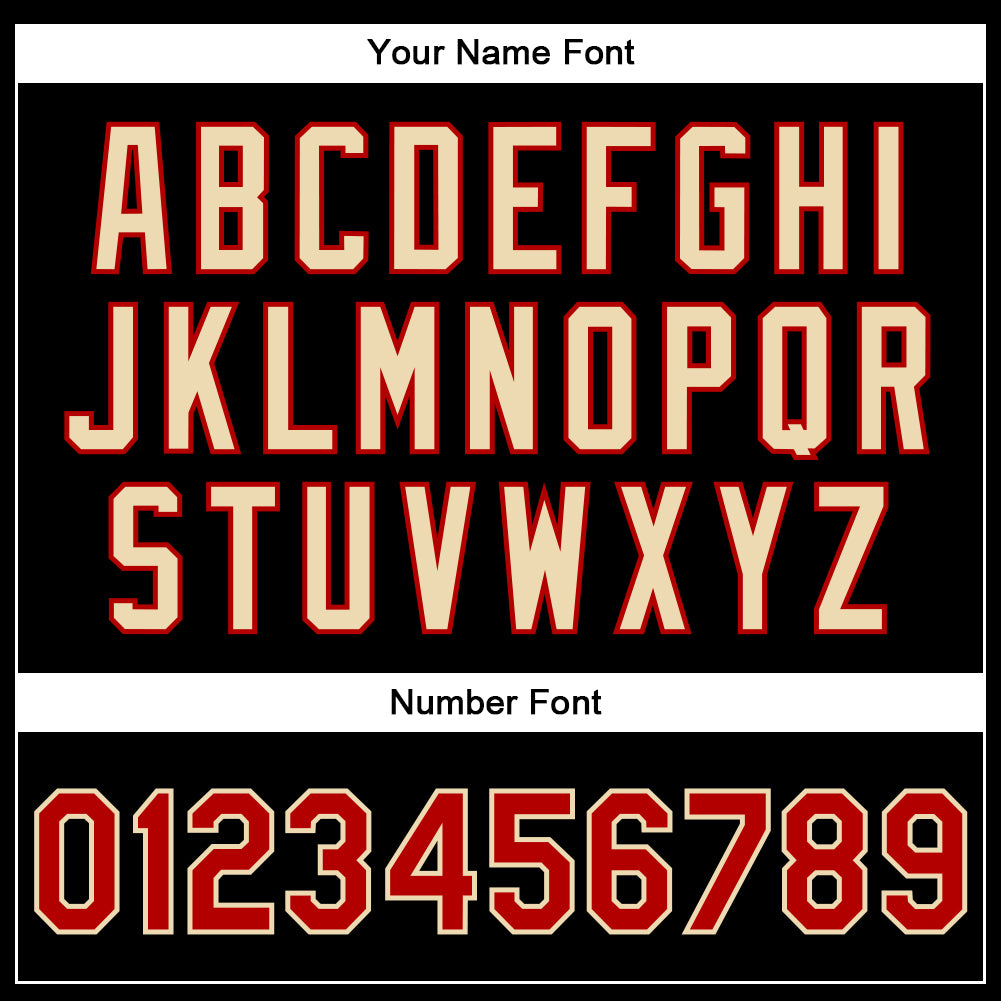 Custom Black Red-Cream Bomber Full-Snap Varsity Faux Leather Letterman Jacket