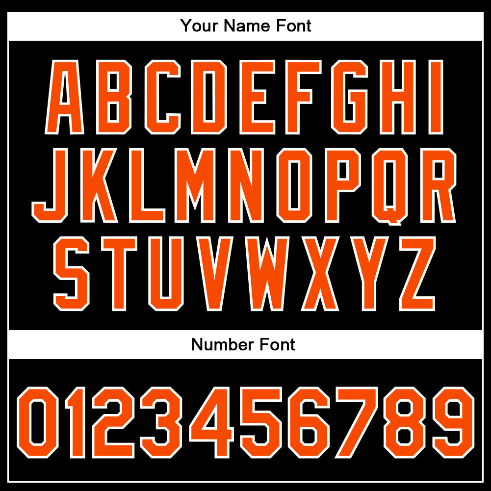 Custom Black Orange-White Bomber Full-Snap Varsity Faux Leather Letterman Jacket