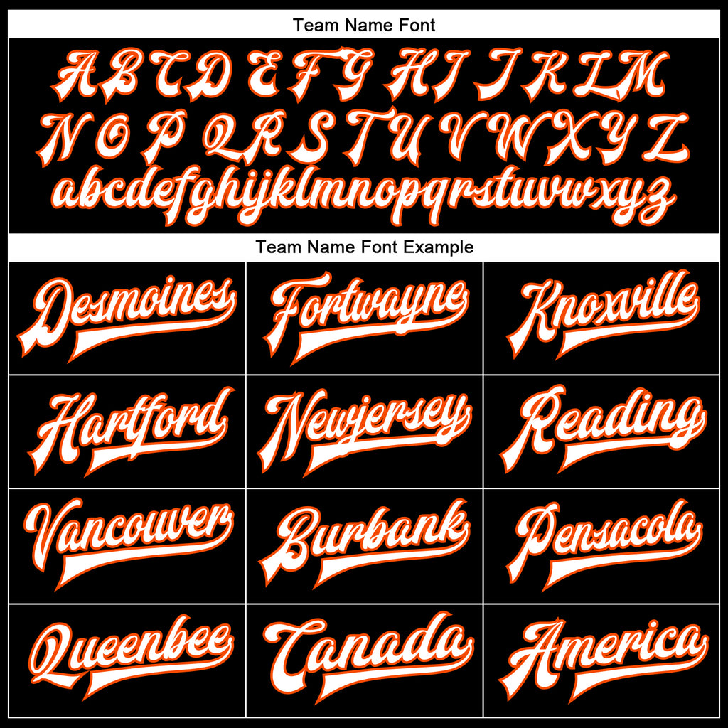 Custom Black White-Orange Bomber Full-Snap Varsity Faux Leather Letterman Jacket