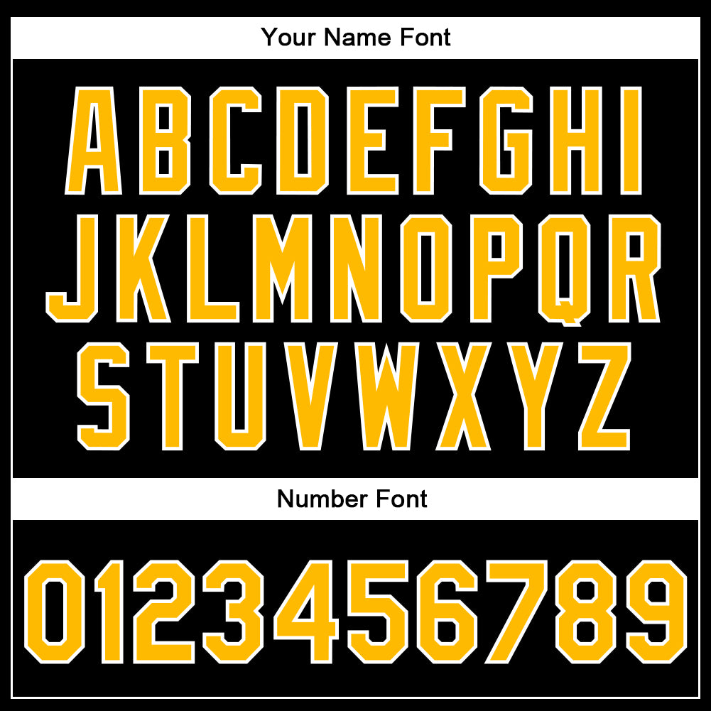 Custom Black Gold-White Bomber Full-Snap Varsity Faux Leather Letterman Jacket