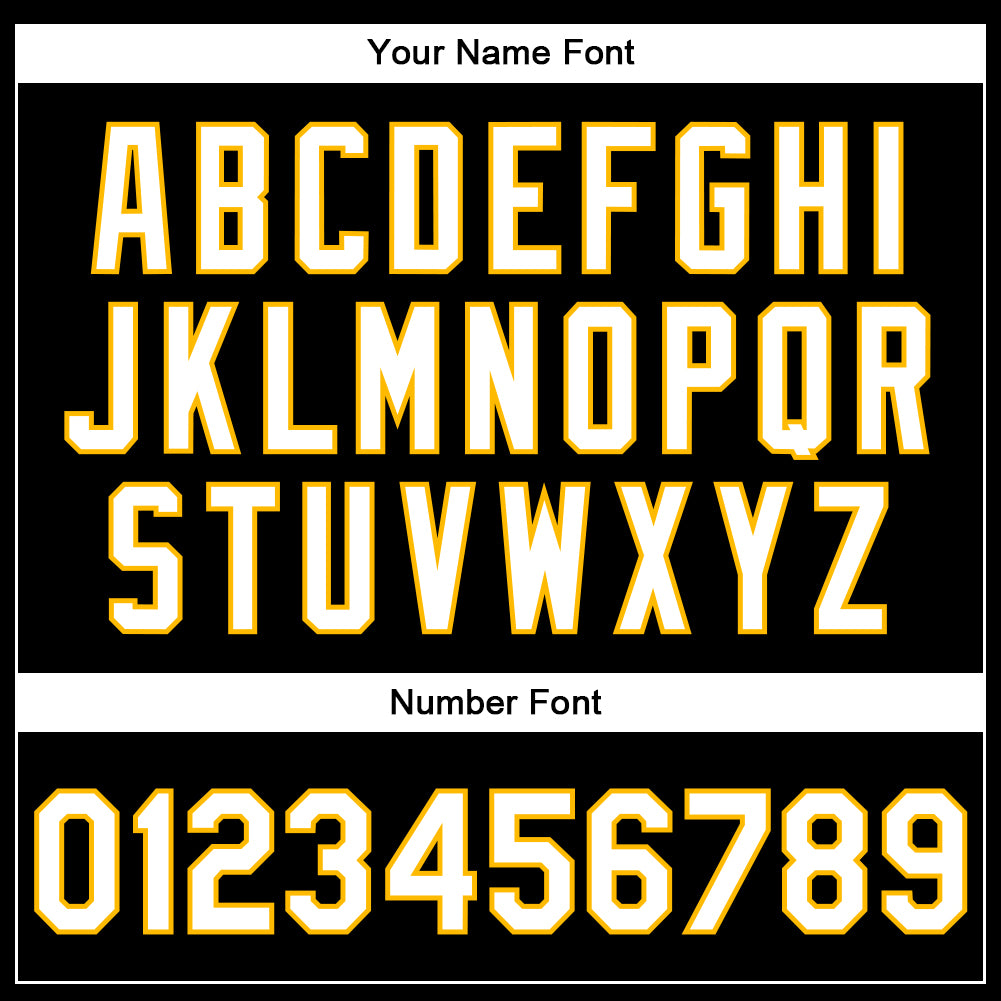 Custom Black White-Gold Bomber Full-Snap Varsity Faux Leather Letterman Jacket