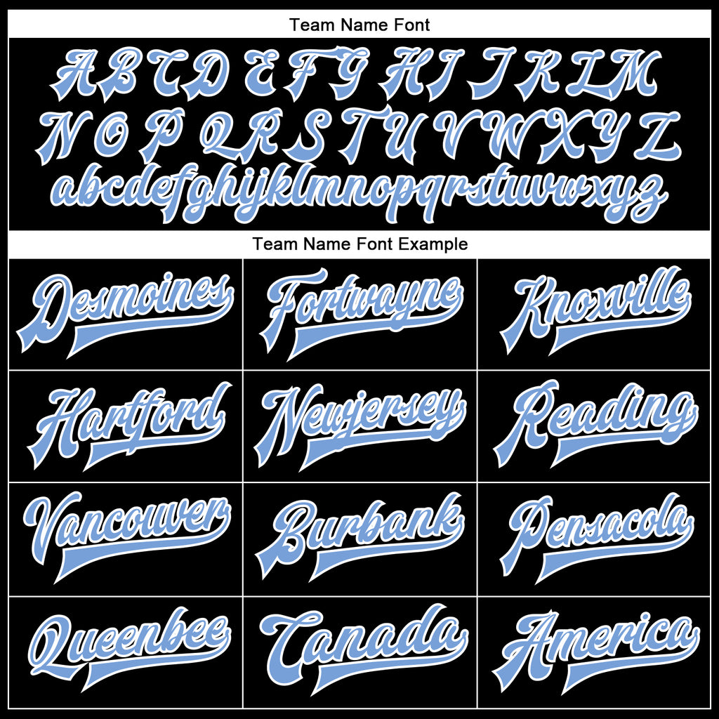 Custom Black Light Blue-White Bomber Full-Snap Varsity Faux Leather Letterman Jacket