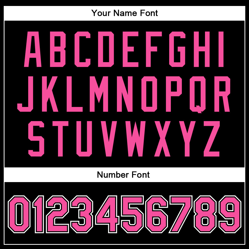 Custom Black Pink-White Bomber Full-Snap Varsity Faux Leather Letterman Jacket