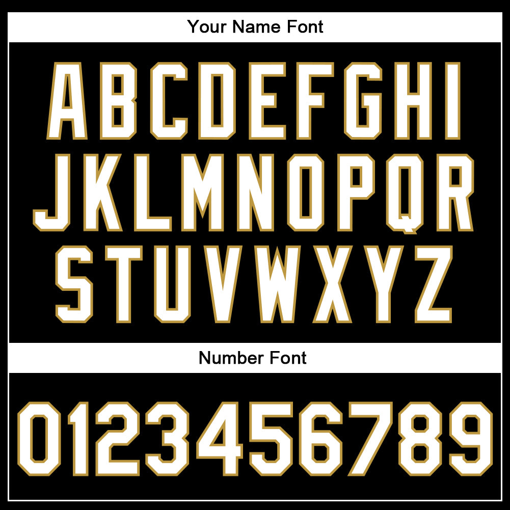 Custom Black White-Old Gold Bomber Full-Snap Varsity Faux Leather Letterman Jacket