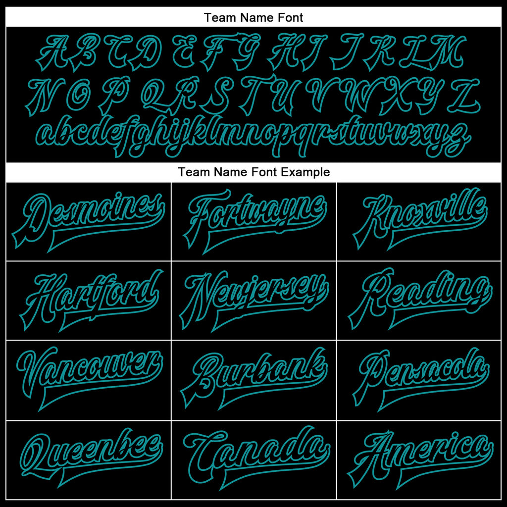 Custom Black Black-Teal Bomber Full-Snap Varsity Faux Leather Letterman Jacket