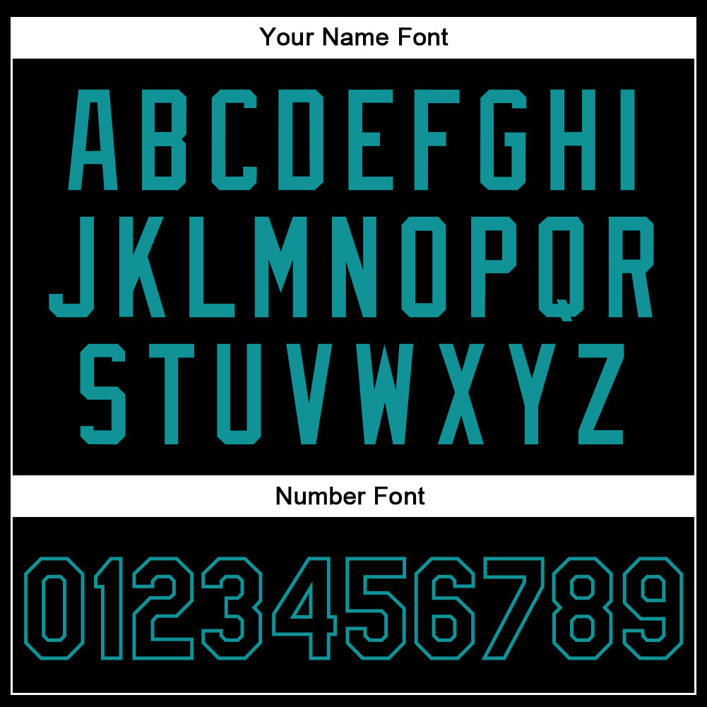 Custom Black Black-Teal Bomber Full-Snap Varsity Faux Leather Letterman Jacket