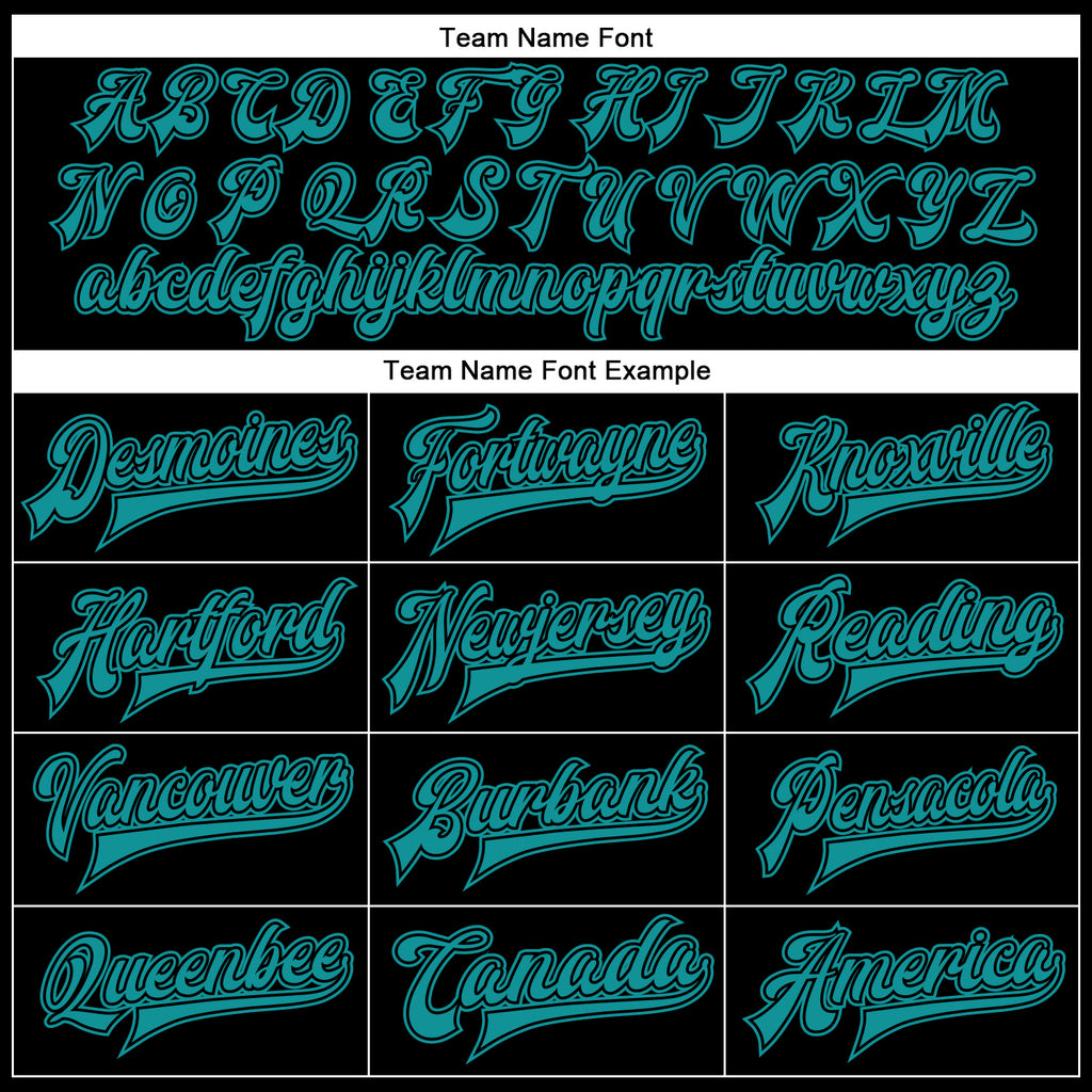 Custom Black Teal-Black Bomber Full-Snap Varsity Faux Leather Letterman Jacket