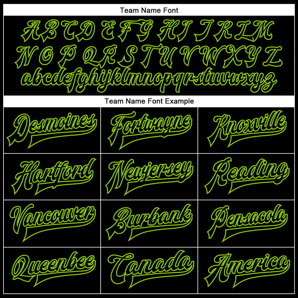 Custom Black Black-Neon Green Bomber Full-Snap Varsity Faux Leather Letterman Jacket