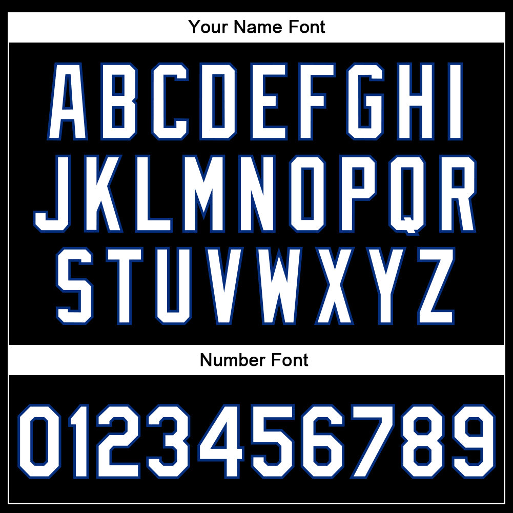 Custom Black White-Royal Bomber Full-Snap Varsity Faux Leather Letterman Jacket