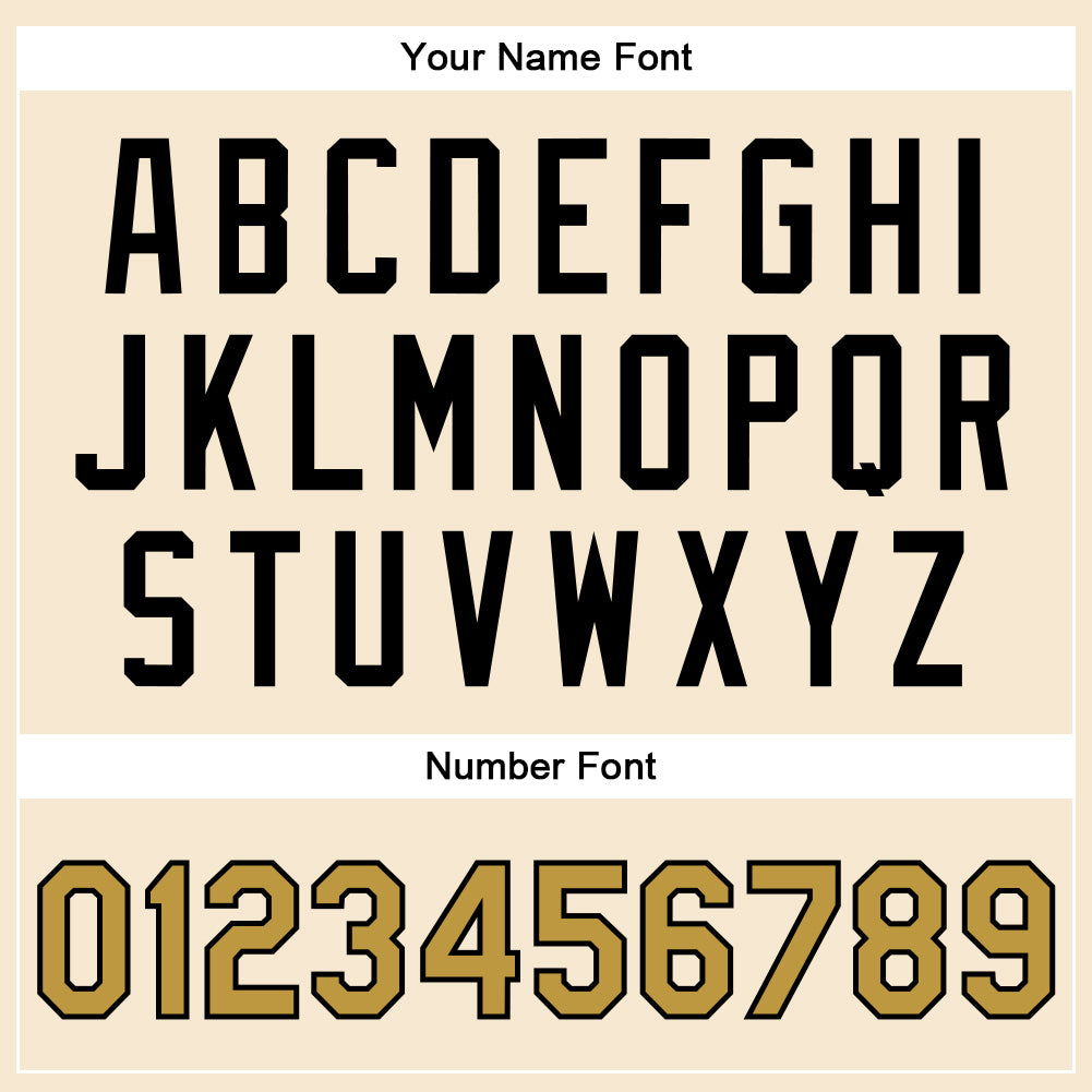 Custom Cream Old Gold-Black Bomber Full-Snap Varsity Faux Leather Letterman Jacket