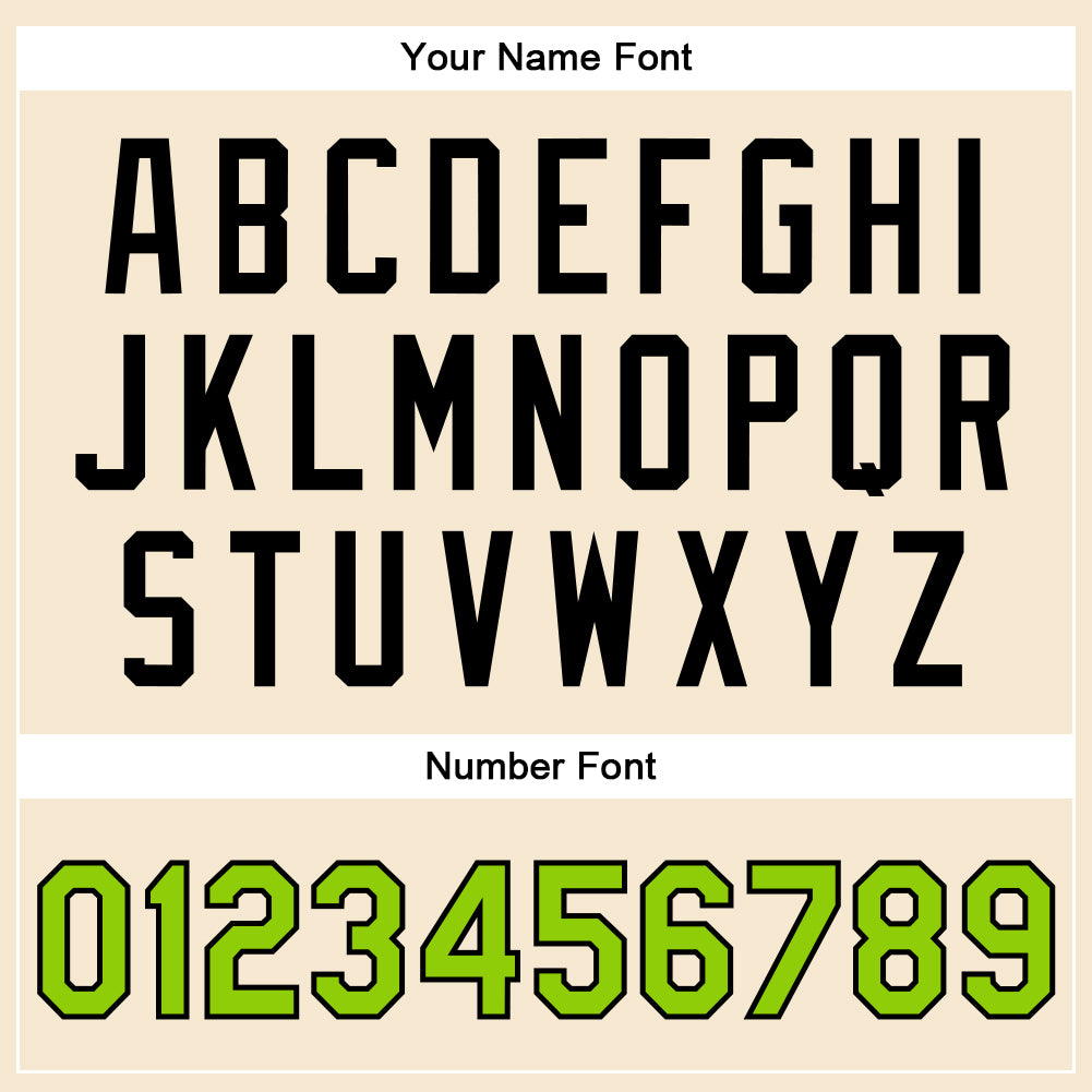 Custom Cream Neon Green-Black Bomber Full-Snap Varsity Faux Leather Letterman Jacket