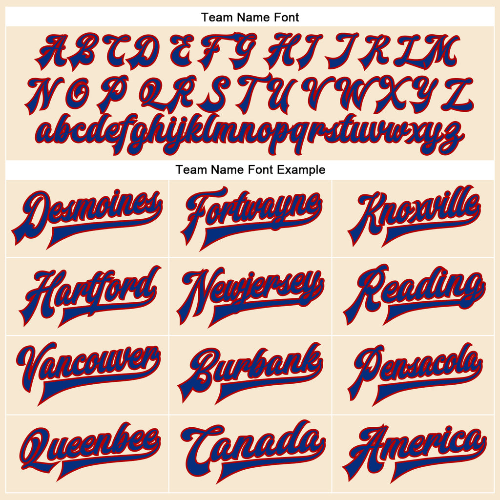 Custom Cream Royal-Red Bomber Full-Snap Varsity Faux Leather Letterman Jacket