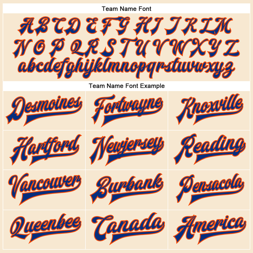 Custom Cream Royal-Orange Bomber Full-Snap Varsity Faux Leather Letterman Jacket