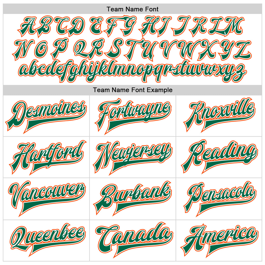 Custom White Kelly Green-Orange Bomber Full-Snap Varsity Faux Leather Letterman Jacket