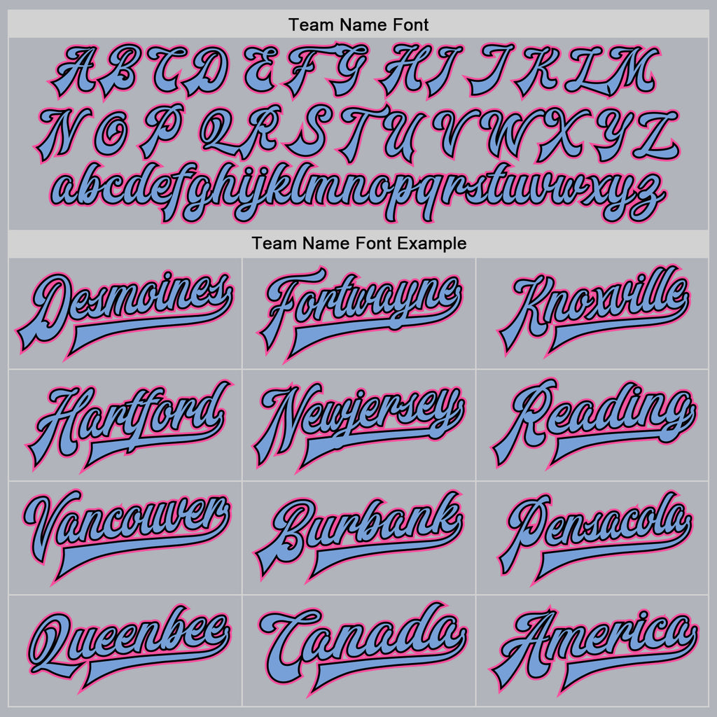 Custom Gray Pink Light Blue-Black Bomber Full-Snap Varsity Faux Leather Letterman Jacket