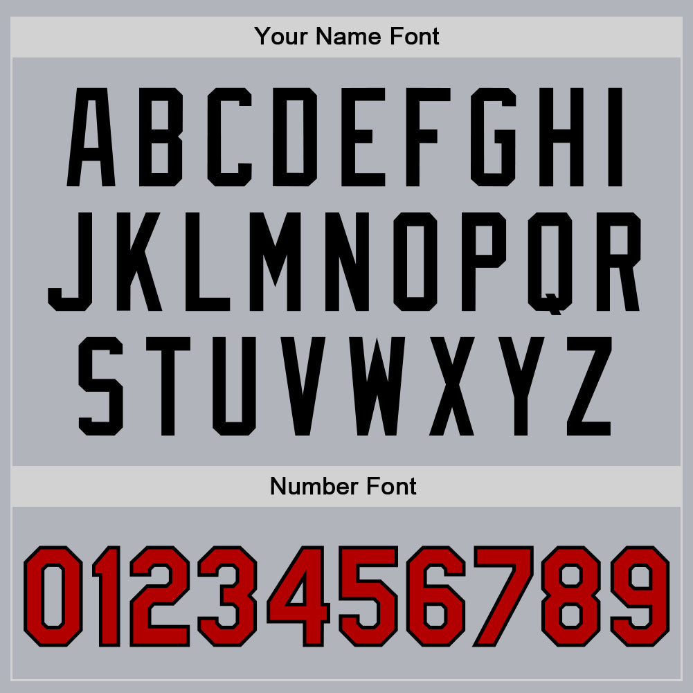 Custom Gray Red-Black Bomber Full-Snap Varsity Faux Leather Letterman Jacket